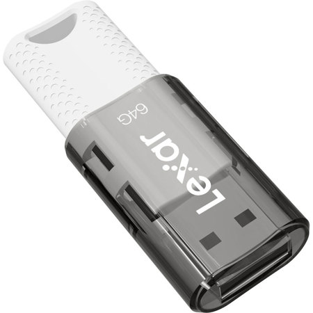 Lexar JumpDrive S60 64GB USB 2.0 Flash Drive, Black Cover