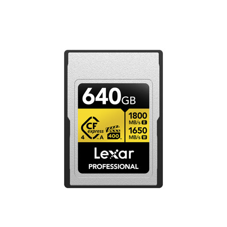 Lexar Gold Series Professional 640GB CFexpress 4.0 Type-A Memory Card