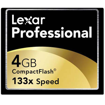 Lexar 4GB, 133x Professional High Speed Series, Compact Flash Memory Card