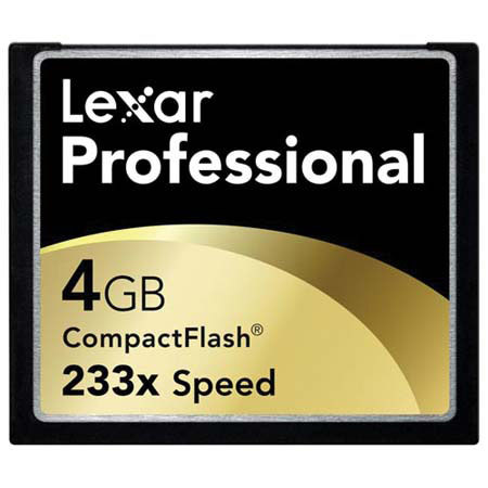 Lexar 4GB Professional 233x Compact Flash Memory Card