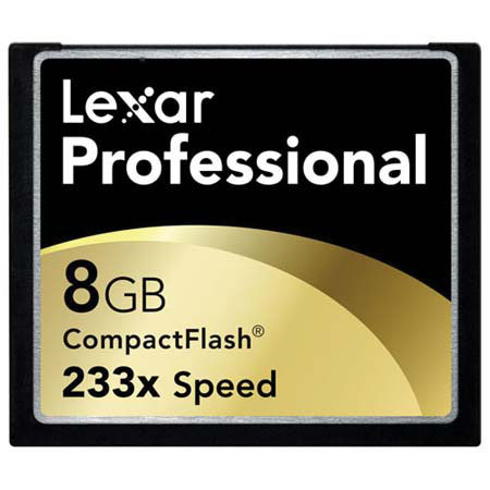 Lexar 8GB Professional 233x Compact Flash Memory Card