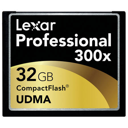 Lexar 32GB Pro 300xUDMA Compact Flash Card - Set of 2