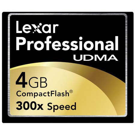 Lexar 4GB Professional 300x UDMA Compact Flash Card