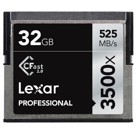 Lexar 2 Pack 32GB Professional 3500x CFast 2.0 Memory Card