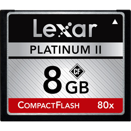 Lexar LCF8GBBSBNA080 8GB, 80x Compact Flash Memory Card