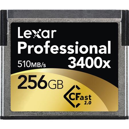 Lexar 256GB Professional CFast 2.0 Memory Card + Image Rescue 5 Software