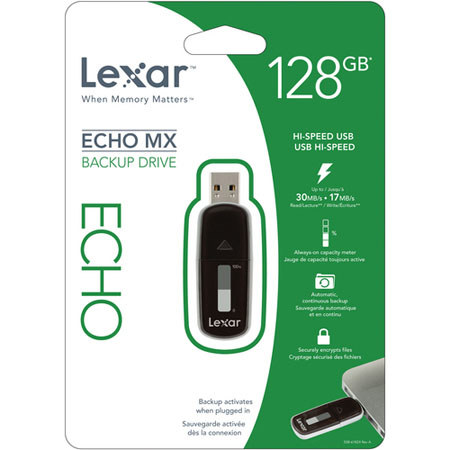 Lexar 128GB Echo MX Backup USB Drive, Upto 30MB/s Read and 17MB/s Write