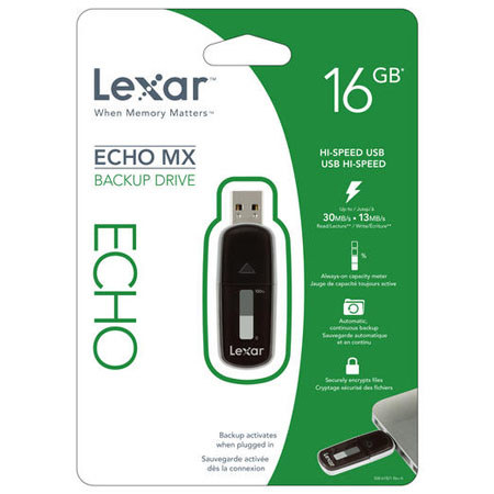 Lexar 16GB Echo MX Backup Drive for PC and Mac