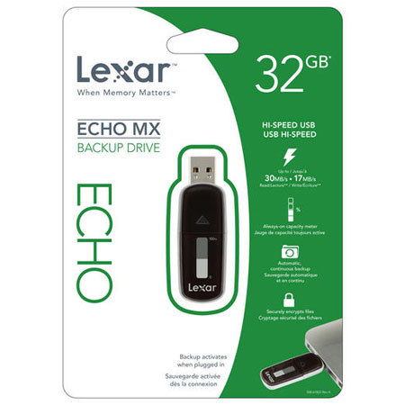 Lexar 32GB Echo MX Backup Drive for PC and Mac