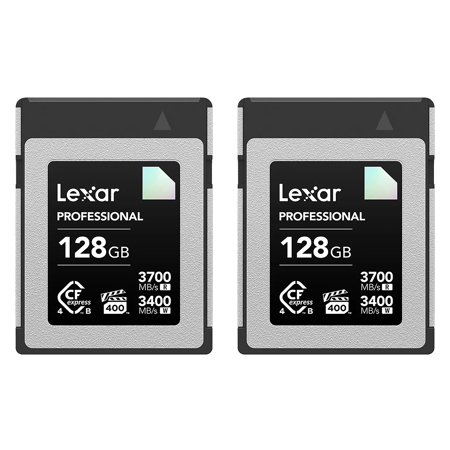 Lexar Diamond Series Professional CFexpress 4.0 Type-B Memory 128GB 2-Pack Card