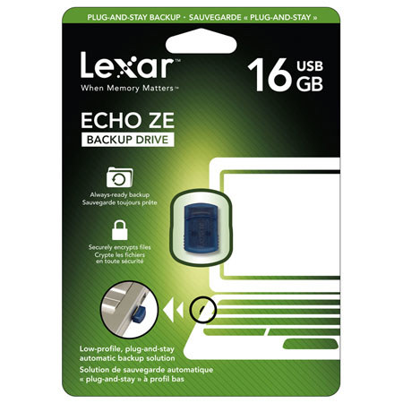 Lexar LEHZE16GASBNA Echo ZE 16GB USB Flash Drive