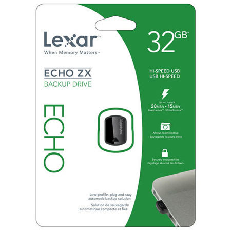 Lexar 32GB Echo ZX Backup Drive for PC and Mac