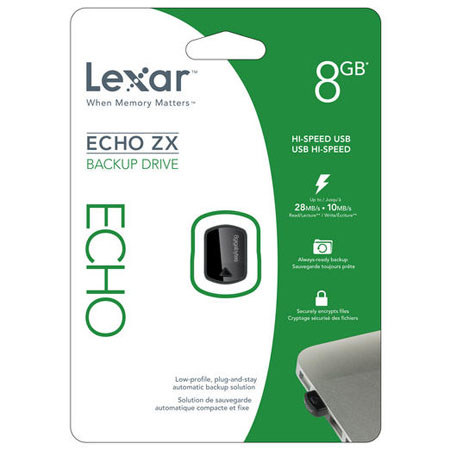 Lexar 8GB Echo ZX Backup Drive for PC and Mac