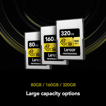Lexar Gold Series Professional 320GB CFexpress Type-A Memory Card