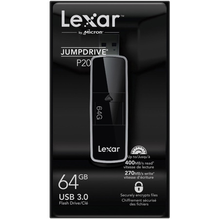 Lexar 64GB JumpDrive P20 USB 3.0 Flash Drive