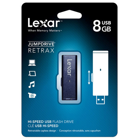 Lexar LJDRX8GBASBNA JumpDrive FireFly, 8GB, Blue