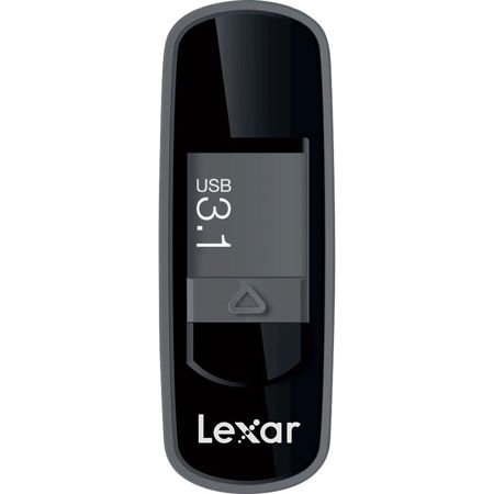 Lexar JumpDrive S75 64GB USB 3.1 Type-A Flash Drive, Black