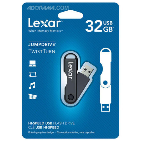Lexar LJDTT32GSBNA JumpDrive TwistTurn 32GB