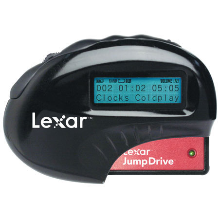 Lexar JumpGear MP3 Player with 512mb JumpDrive Sport Portable Storage Device, USB 2.0 Interface.