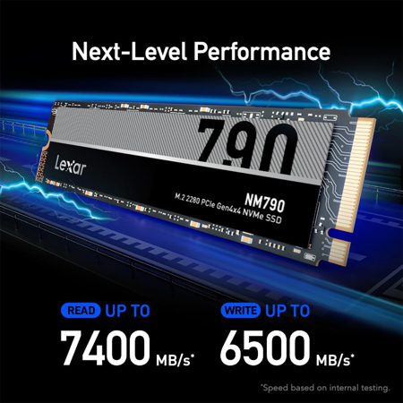 Lexar NM790 2TB PCIe Gen 4x4 NVMe M.2 Internal SSD