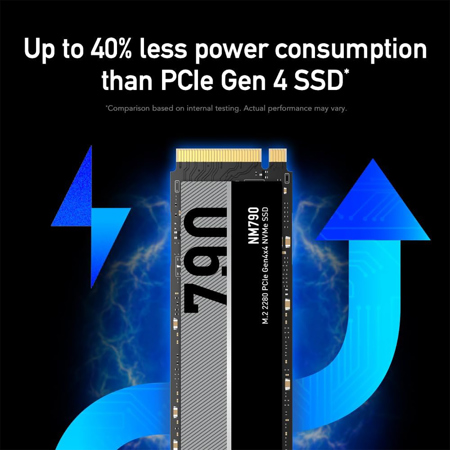 Lexar NM790 8TB PCIe Gen 4x4 NVMe M.2 Internal SSD LNM790X008T-RNNNU