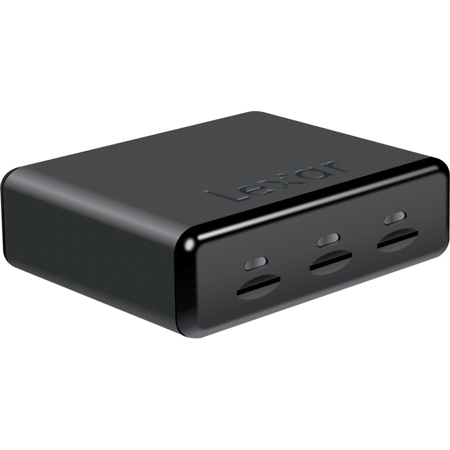 Lexar Professional Workflow UR2 3 Slot microSDHC/SDXC UHS-II USB 3.0 Card Reader