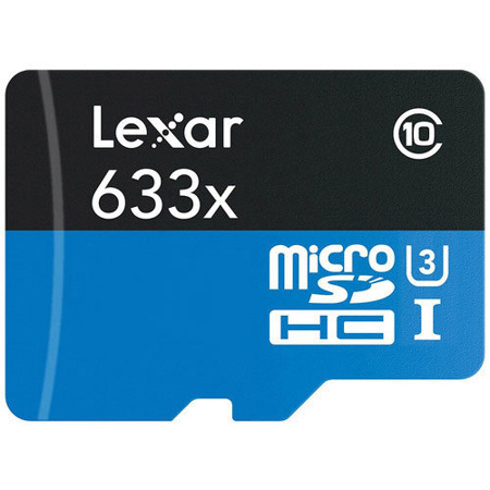 Lexar 32GB UHS-I Class 10 A1 U3 V10 633x microSDHC Card