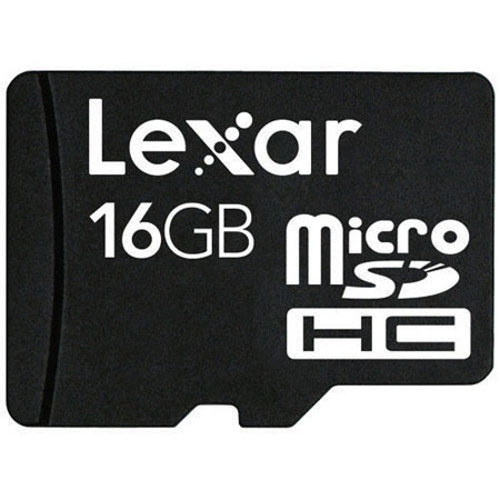Lexar 16GB microSDHC Secure Digital Memory Card (without adapter)