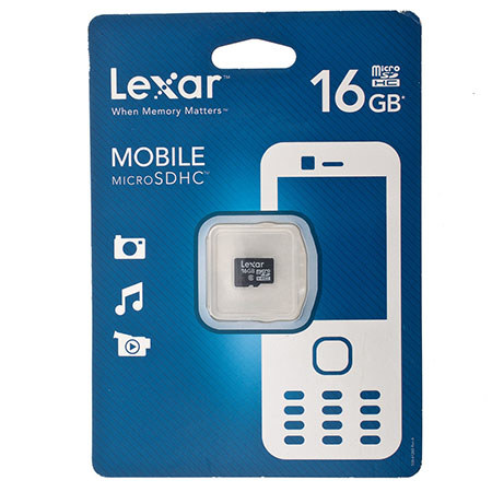Lexar 16GB microSDHC Secure Digital Class 6 Memory Card