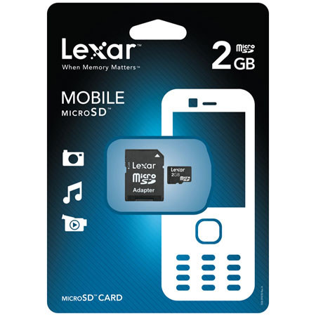 Lexar 2GB microSD Secure Digital Memory Card
