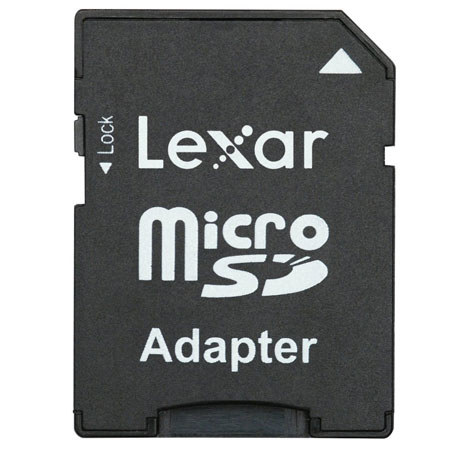 Lexar 8GB microSDHC Secure Digital Class 6 Memory Card with Adapter
