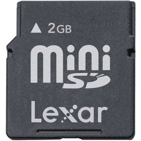 Lexar 2 GB Mini Secure Digital, miniSD, Memory Card