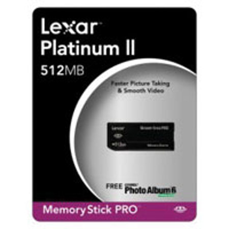 Lexar 512MB Memory Stick Pro Platinum II 60x Memry Card