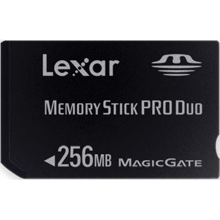 Lexar 256mb Memory Stick Duo Pro Memory Card.