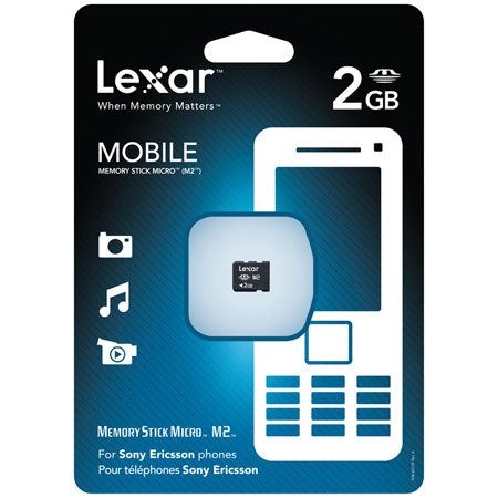Lexar LMSM2GBASBNA 2GB Memory Stick M2 Memory Card