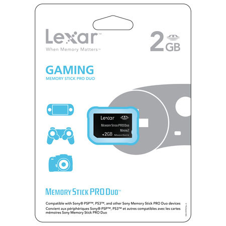 Lexar LMSPD2GBGSBNA 2GB 40x Stick Pro HS Duo Card