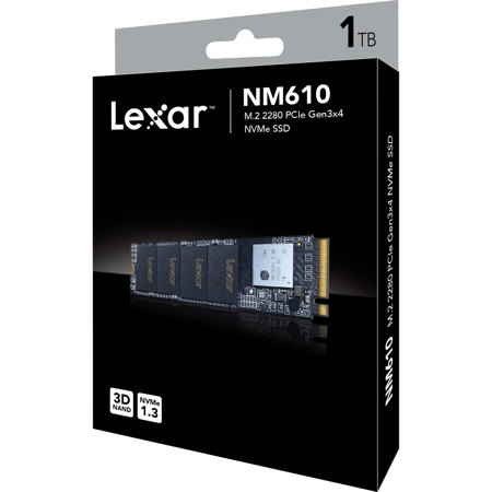 Lexar NM610 1TB NVMe PCIe Gen 3.0 x4 M.2 Internal SSD