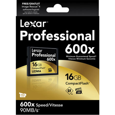 Lexar LCF16GCTBNA600 16GB UDMA 600x Memory Card