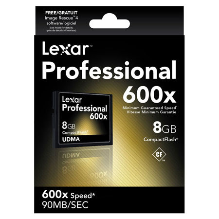 Lexar LCF8GBCRBNA600 8GB UDMA 600x Memory Card