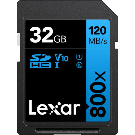 Lexar BLUE Series High-Performance 800x 32GB UHS-I SDHC Memory Card
