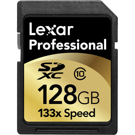 Lexar 128GB, Class 10 133x High Speed SDXC Memory Card