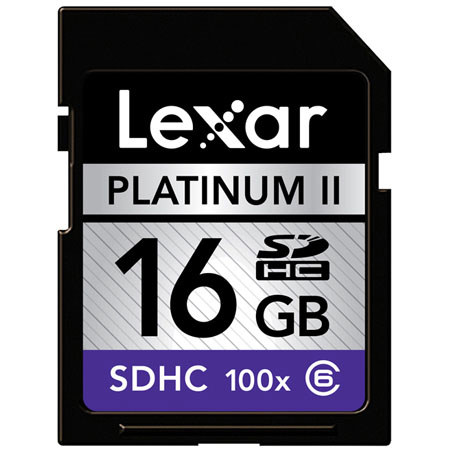 Lexar ILXSD16G1P22 16GB 100x SDHC Memory Card 2-Pack