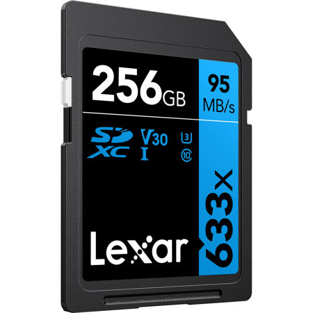 Lexar 256GB Professional 633x Class 10 UHS-I U3 SDXC Memory Card