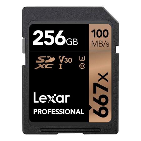 Lexar Professional 667x 256GB SDXC UHS-I/U3 Memory Card