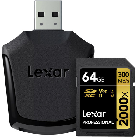 Lexar 64GB Professional UHS-II U3 SDXC Memory Card