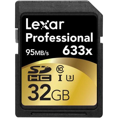 Lexar 32GB Class 10 UHS-I U3 SDHC Memory Card (2 pack)