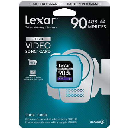 Lexar 4GB SDHC Full-HD Video Memory Card