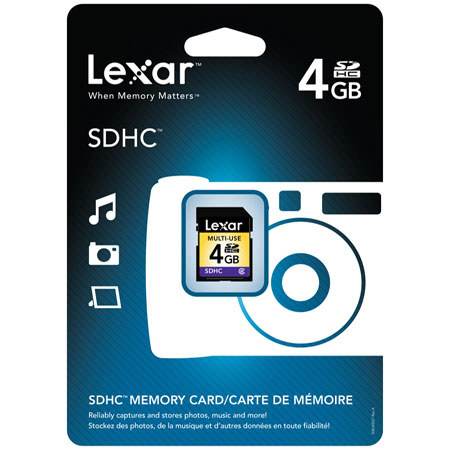 Lexar LSD4GBASBNA 4GB SDHC Memory Card