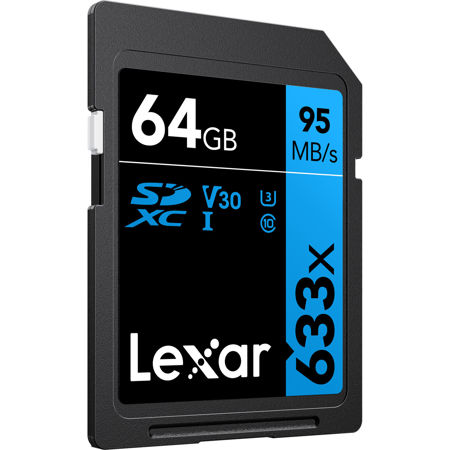 Lexar 64GB Professional Class 10 UHS-I U1 633x SDXC Memory Card, 2 Pack