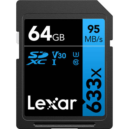 Lexar 64GB Professional Class 10 UHS-I U1 633x SDXC Memory Card